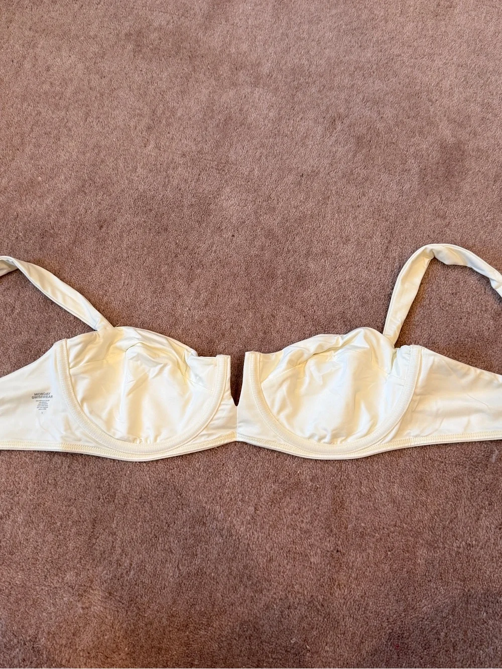 Monday Swimwear Clovelly Bikini Top Ivory Size V